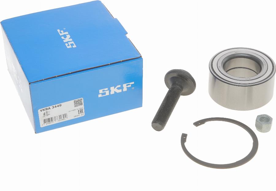 SKF VKBA 3449 - Комплект подшипника ступицы колеса unicars.by