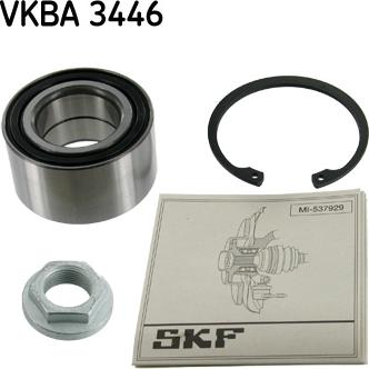 SKF VKBA 3446 - Комплект подшипника ступицы колеса unicars.by