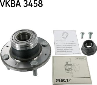 SKF VKBA 3458 - Комплект подшипника ступицы колеса unicars.by