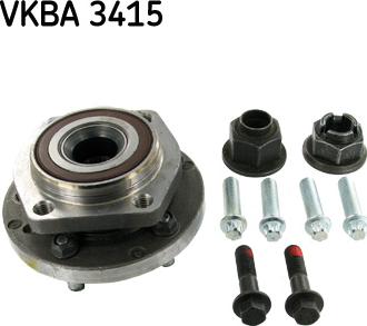 SKF VKBA 3415 - Комплект подшипника ступицы колеса unicars.by