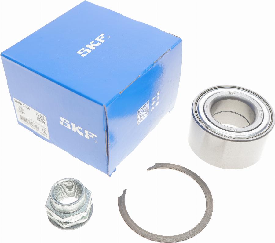 SKF VKBA 3416 - Комплект подшипника ступицы колеса unicars.by