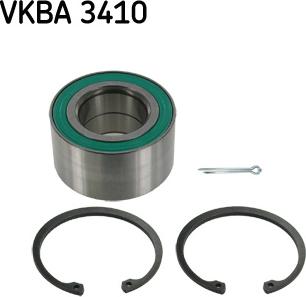 SKF VKBA 3410 - Комплект подшипника ступицы колеса unicars.by