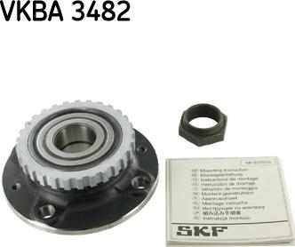 SKF VKBA 3482 - Комплект подшипника ступицы колеса unicars.by