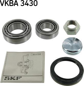 SKF VKBA 3430 - Комплект подшипника ступицы колеса unicars.by