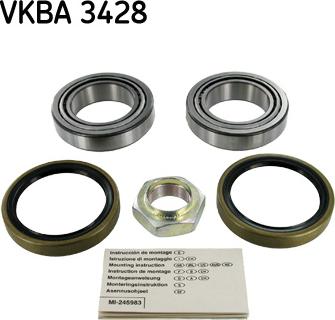 SKF VKBA 3428 - Комплект подшипника ступицы колеса unicars.by