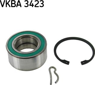 SKF VKBA 3423 - Комплект подшипника ступицы колеса unicars.by