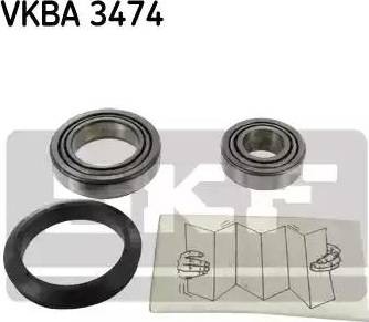 SKF VKBA 3474 - Комплект подшипника ступицы колеса unicars.by