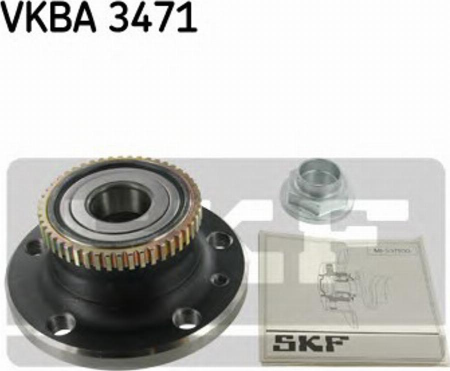 SKF VKBA 3471 - Ступица колеса, поворотный кулак unicars.by