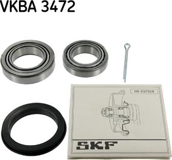 SKF VKBA 3472 - Комплект подшипника ступицы колеса unicars.by