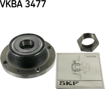 SKF VKBA 3477 - Комплект подшипника ступицы колеса unicars.by