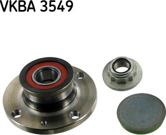 SKF VKBA 3549 - Комплект подшипника ступицы колеса unicars.by