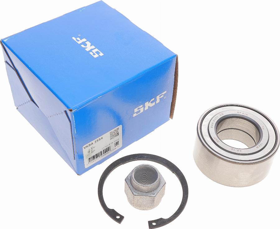 SKF VKBA 3554 - Комплект подшипника ступицы колеса unicars.by