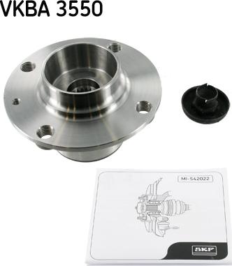 SKF VKBA 3550 - Комплект подшипника ступицы колеса unicars.by