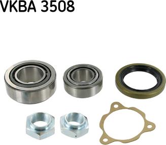 SKF VKBA 3508 - Комплект подшипника ступицы колеса unicars.by