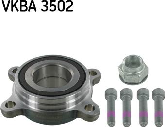 SKF VKBA 3502 - Комплект подшипника ступицы колеса unicars.by