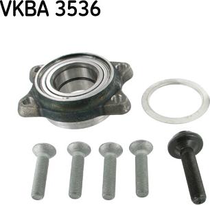 SKF VKBA 3536 - Комплект подшипника ступицы колеса unicars.by