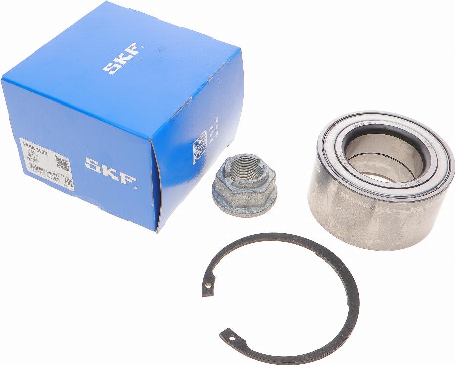 SKF VKBA 3522 - Комплект подшипника ступицы колеса unicars.by