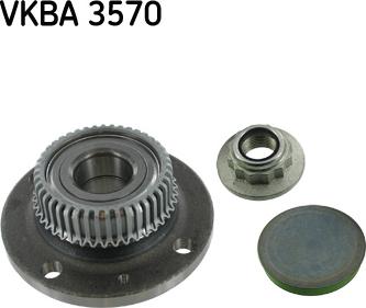 SKF VKBA 3570 - Комплект подшипника ступицы колеса unicars.by