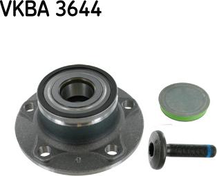 SKF VKBA 3644 - Комплект подшипника ступицы колеса unicars.by