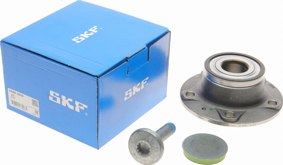 SKF VKBA 3644 - Комплект подшипника ступицы колеса unicars.by