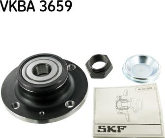 SKF VKBA 3659 - Комплект подшипника ступицы колеса unicars.by