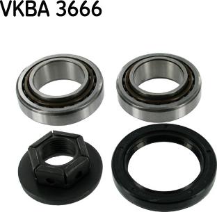 SKF VKBA 3666 - Комплект подшипника ступицы колеса unicars.by