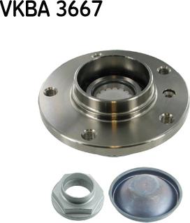 SKF VKBA 3667 - Комплект подшипника ступицы колеса unicars.by