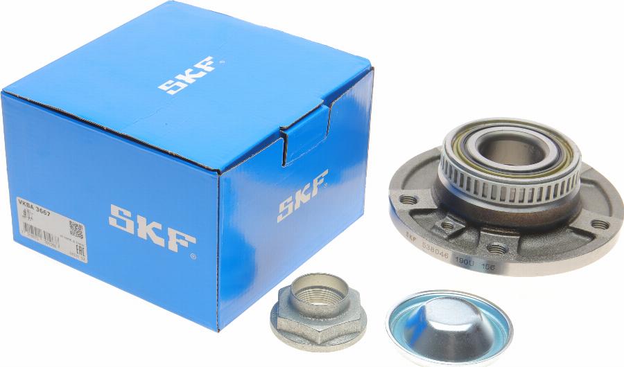 SKF VKBA 3667 - Комплект подшипника ступицы колеса unicars.by