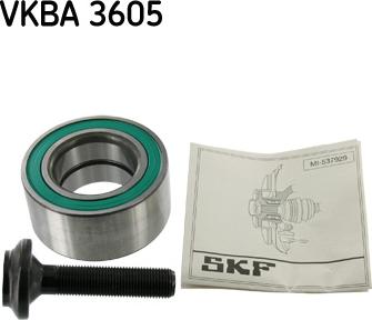 SKF VKBA 3605 - Комплект подшипника ступицы колеса unicars.by