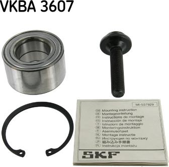 SKF VKBA 3607 - Комплект подшипника ступицы колеса unicars.by