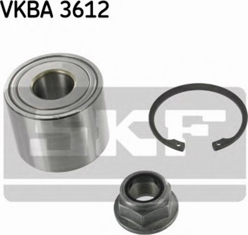 SKF VKBA 3612 - Комплект подшипника ступицы колеса unicars.by