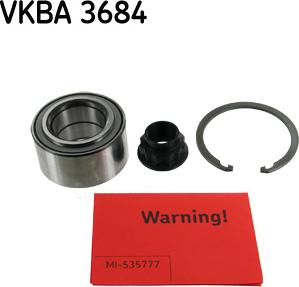 SKF VKBA 3684 - Комплект подшипника ступицы колеса unicars.by