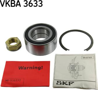 SKF VKBA 3633 - Комплект подшипника ступицы колеса unicars.by