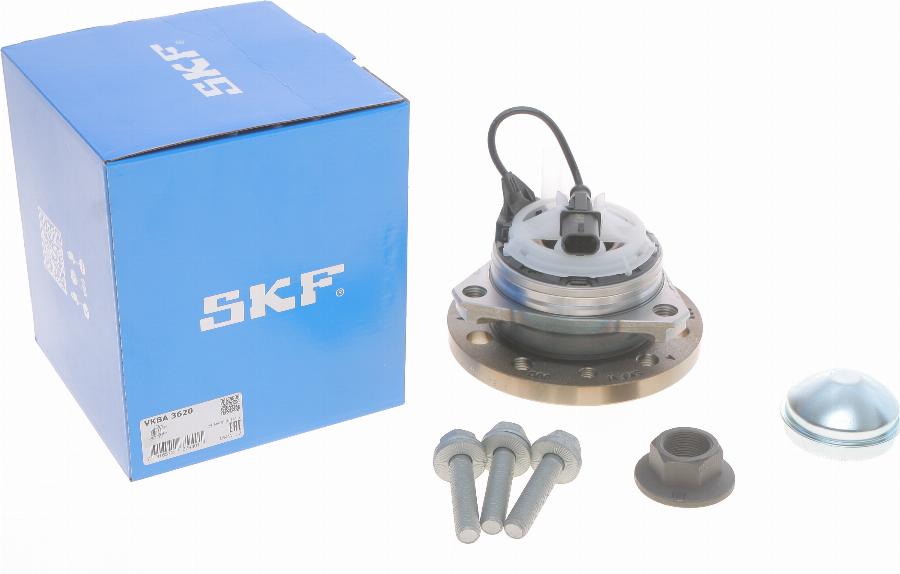 SKF VKBA 3620 - Комплект подшипника ступицы колеса unicars.by