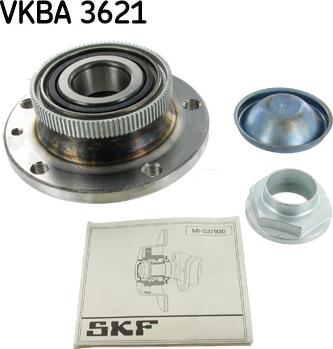 SKF VKBA 3621 - Комплект подшипника ступицы колеса unicars.by