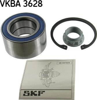 SKF VKBA 3628 - Комплект подшипника ступицы колеса unicars.by