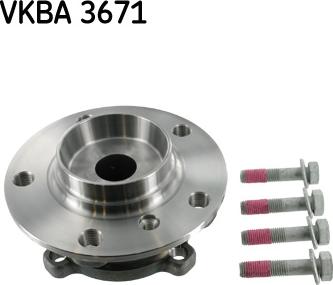 SKF VKBA 3671 - Комплект подшипника ступицы колеса unicars.by