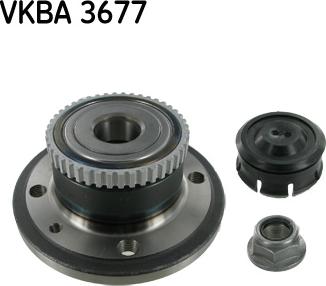 SKF VKBA 3677 - Комплект подшипника ступицы колеса unicars.by