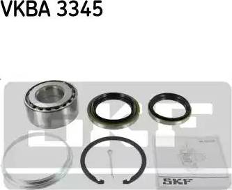 SKF VKBA 3345 - Комплект подшипника ступицы колеса unicars.by