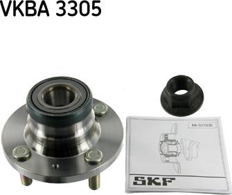 SKF VKBA 3305 - Комплект подшипника ступицы колеса unicars.by