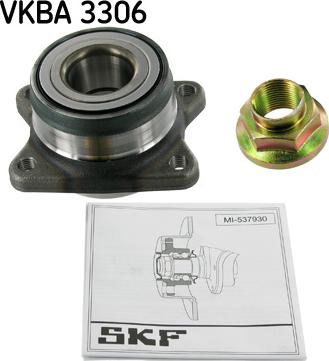 SKF VKBA 3306 - Ступица колеса, поворотный кулак unicars.by