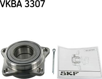 SKF VKBA 3307 - Комплект подшипника ступицы колеса unicars.by