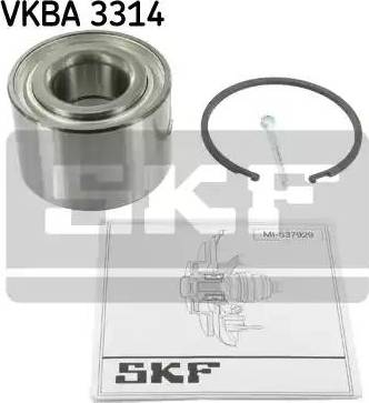 SKF VKBA 3314 - Комплект подшипника ступицы колеса unicars.by