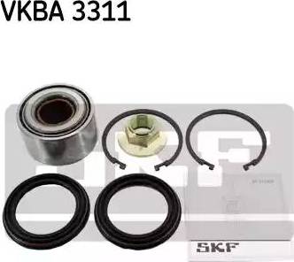 SKF VKBA 3311 - Комплект подшипника ступицы колеса unicars.by