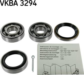 SKF VKBA 3294 - Комплект подшипника ступицы колеса unicars.by