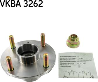 SKF VKBA 3262 - Комплект подшипника ступицы колеса unicars.by