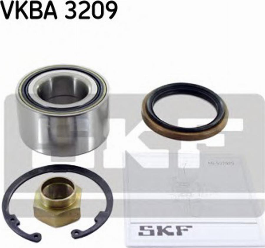 SKF VKBA 3209 - Комплект подшипника ступицы колеса unicars.by