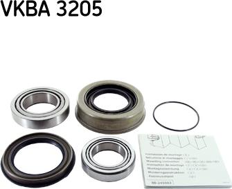 SKF VKBA 3205 - Комплект подшипника ступицы колеса unicars.by