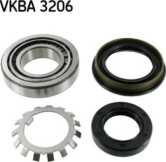 SKF VKBA 3206 - Комплект подшипника ступицы колеса unicars.by