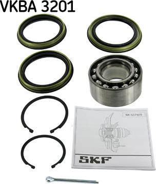 SKF VKBA 3201 - Комплект подшипника ступицы колеса unicars.by